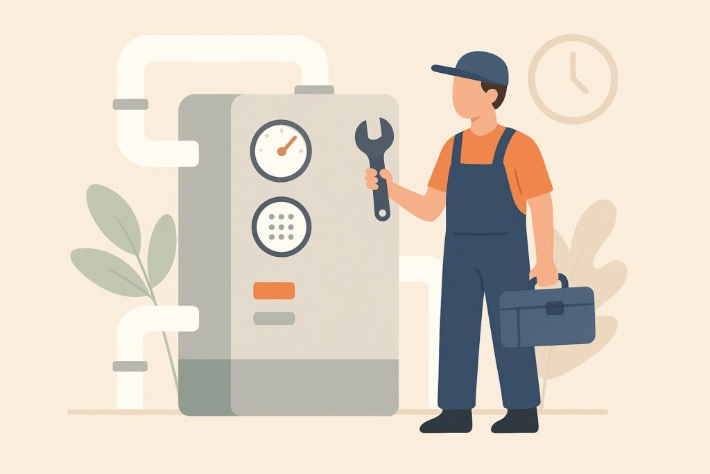 how often should a commercial boiler be serviced